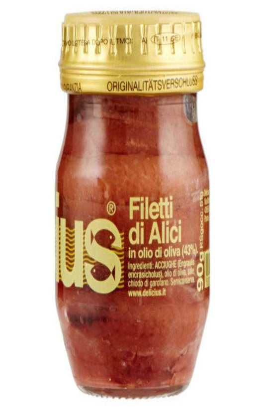 Filets d'anchois à l'huile d'olive - 90GR